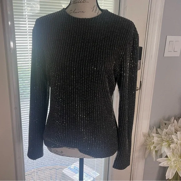 Carolyne Roehme Elizabeth Arden Vintage 80’s Beaded Wool Sweater | Size M - Picture 2 of 11